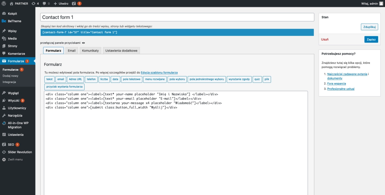 CMS dynamic forms